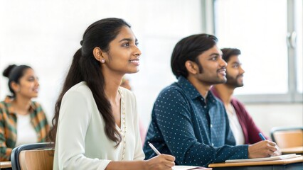 Indian Students Engaged in Career Development Seminar
