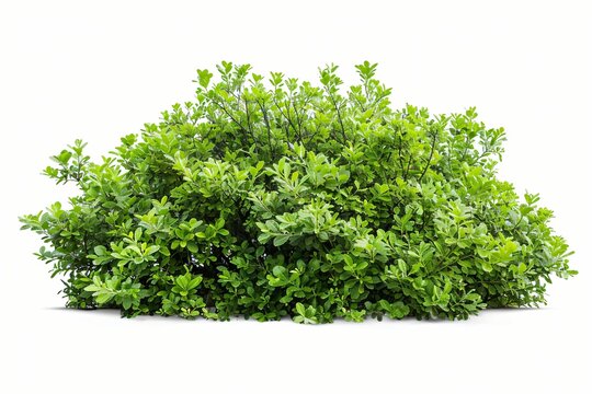 Buisson de plantes et fleurs, isol&eacute; sur fond blanc, plantes pour int&eacute;gration graphique arri&egrave;re plan d&eacute;coup&eacute;, 