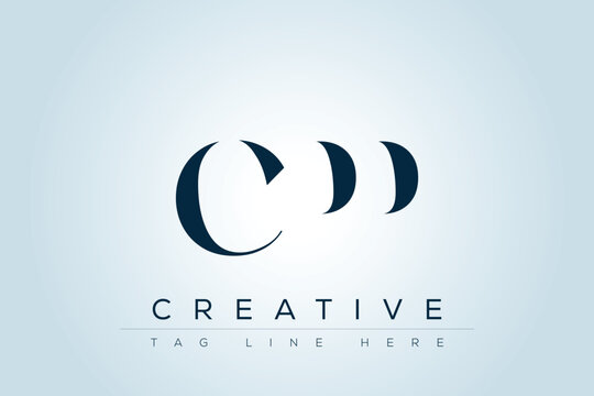 CPP abstract letter logo design. This logo is designed by three abstract letters. 