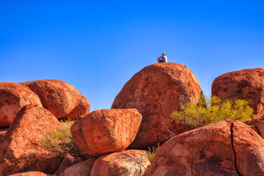 Devils Marbles, Northern Territory, Australia, a major tourist attraction in the Red Centre.