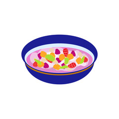 Es Pisang Ijo Food Illsutration - 6