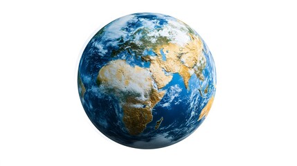 Fototapeta premium A Glorious View of Earth with Clouds and Vibrant Continents