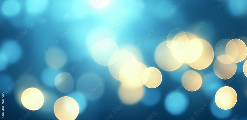 Poster abstract background with bokeh