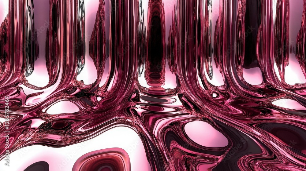 Poster plum royal abstract design. a flowing abstract design with organic textures and a plum royal color, 