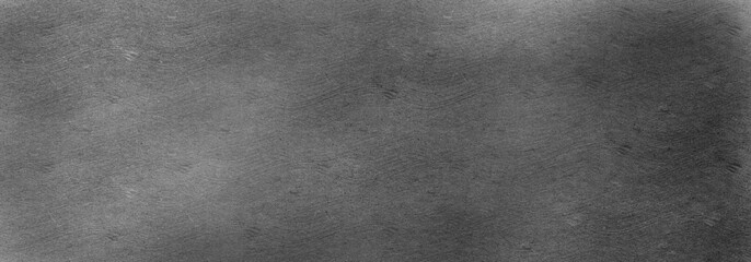 Rough grunge concrete texture banner, grey stone textured wide horizontal background