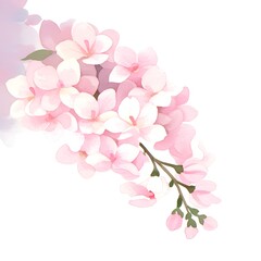 Fototapeta premium Watercolor flowers background, generation AI 