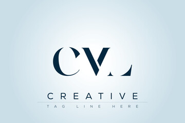 CML abstract letter logo design. This logo is designed by three abstract letters. 