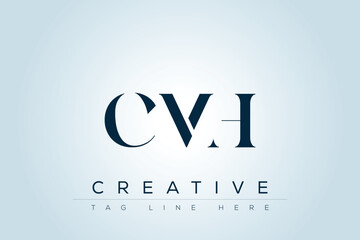 CMH abstract letter logo design. This logo is designed by three abstract letters. 