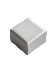 Fototapeta premium Square white box on transparent background