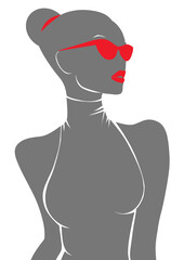 Fashion woman silhouette