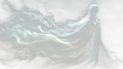 a woman in a white dress with long hair