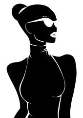 Fashion woman silhouette