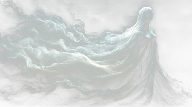 a woman in a white dress with long hair