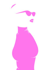 Fashion woman silhouette