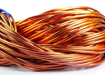 Copper Wire in Colorful Brilliance