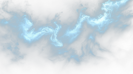 a black background with white smoke