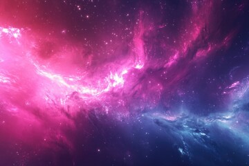 Naklejka premium A Cosmic Spectacle: A Nebula in the Universe