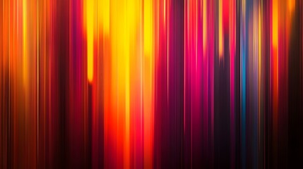Mesmerizing Neon Gradient Streaks Creating Dynamic Abstract Pattern