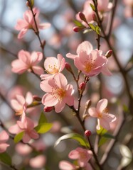 A Lush and Dreamy Spring Morning: Vibrant Colors and Natural Light in a Soft Atmosphere