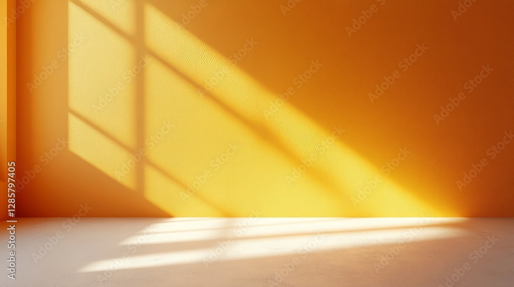 Poster a solid soft orange background with a slight texture, evoking warmth and minimalism with simple natu