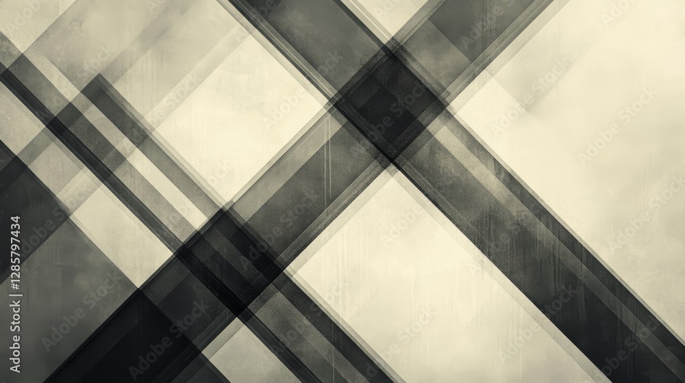 Aufkleber diagonal overlapping gray and white lines on aged background