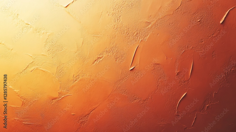 Poster a solid soft orange background with a slight texture, evoking warmth and minimalism with simple natu