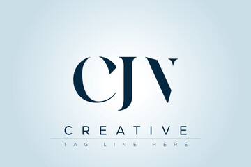 CJN abstract letter logo design. This logo is designed by three abstract letters. 