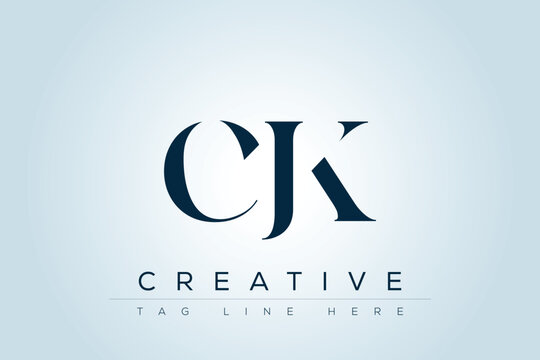 CJK abstract letter logo design. This logo is designed by three abstract letters. 