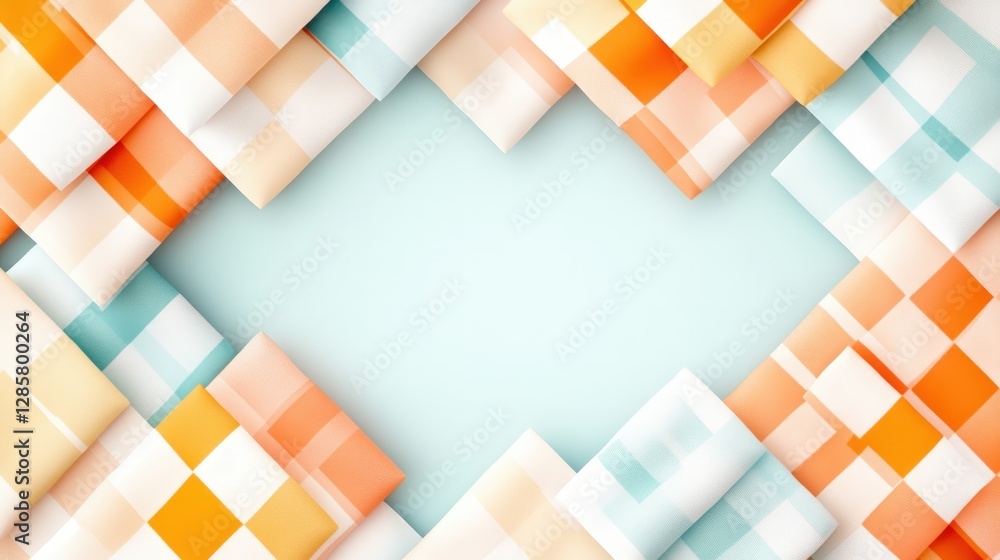 Aufkleber Colorful Abstract Background with Soft Geometric Patterns and Textures