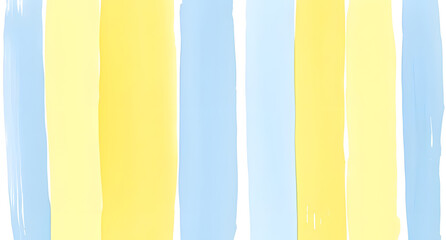 Naklejka premium Pastel yellow and blue stripes with a hand-painted effect. Playful and cheerful design