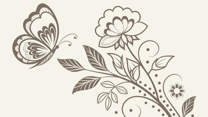 Create a floral lace pattern in white and cream tones, perfect for elegant invitations.