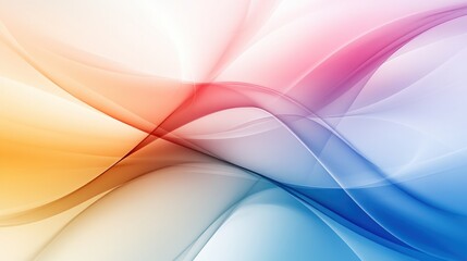 Obraz premium Abstract Colorful Waves of Light in Smooth Flowing Elegance