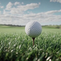 Obraz premium Golf Ball on Green