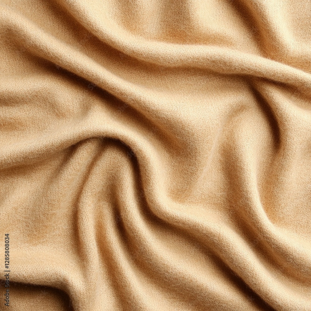 Poster soft beige fabric texture for artistic and design backgrounds