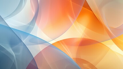 Obraz premium Abstract flowing shapes, vibrant colors, soft light, digital art