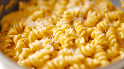 A creamy pumpkin pasta sauce with garlic, cream, and parmesan.