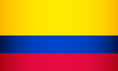 National Flag of the Republic of Colombia. Vector element