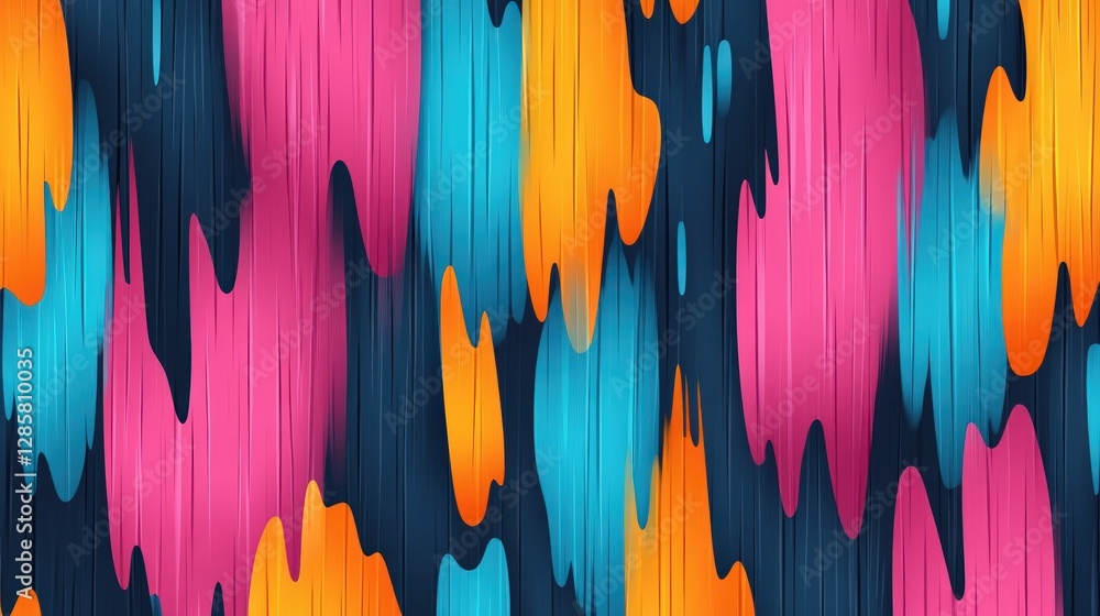 Aufkleber vibrant abstract background with colorful waves and streaks