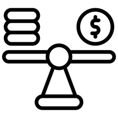 Obraz premium Scales Icon