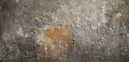 Fototapeta premium Cinematic grey-brown concrete grunge background with raw texture, ideal for tech conference visuals, editorial covers, and luxury product displays