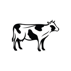 illustration of cow animal logo design