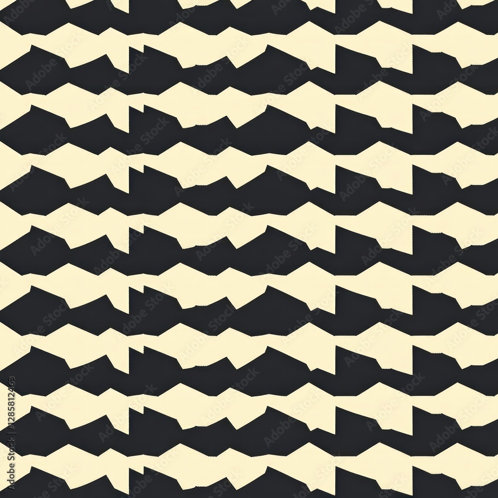 Poster abstract black and cream pattern for creative design projects