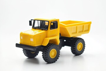 Detailed Visual  of Childrens Toy Plastic Haul Truck Car with Isolated on White