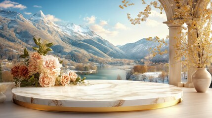 Winter Podium Scene 