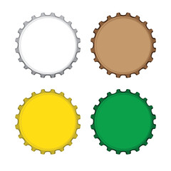 Colorful bottle caps