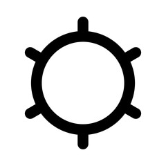 icon a stylized sun symbolizing energy nature and sustainability.