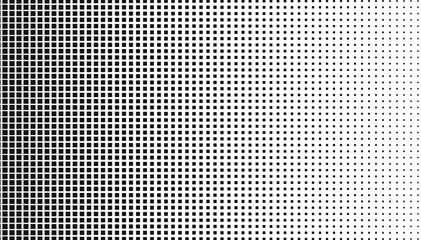 halftone square shape horizontal gradient effect
