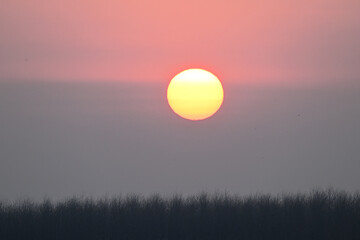sunrise over the mountains