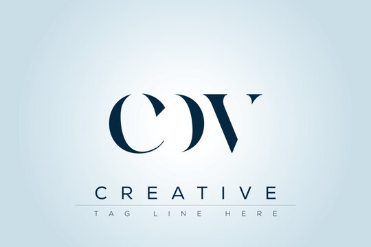 CDV abstract letter logo design. This logo is designed by three abstract letters. 
