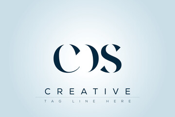 CDS abstract letter logo design. This logo is designed by three abstract letters. 